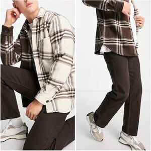 COLLUSION NWT! Men'S X005 Straight Leg Jeans In Brown Size 34